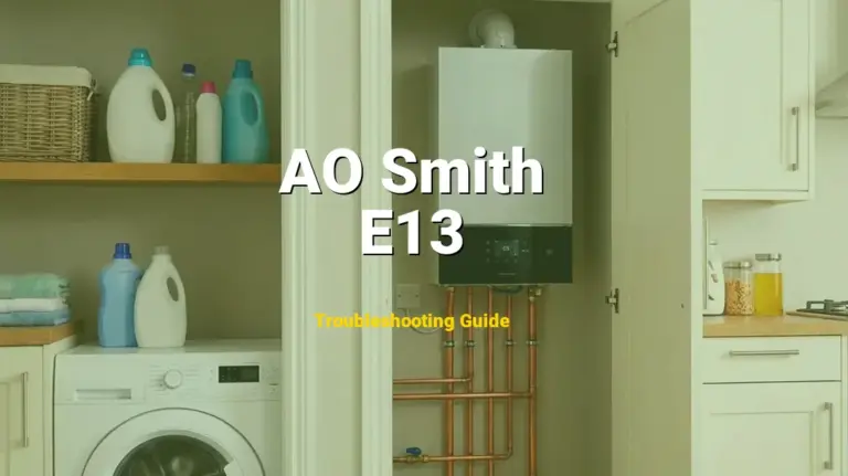 How to Fix AO Smith Water Heater Error Code E13: Heat pump thermistor failure (Full Guide)