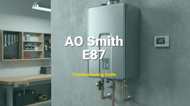 Troubleshooting AO Smith Error Code E87: What It Means & How to Fix