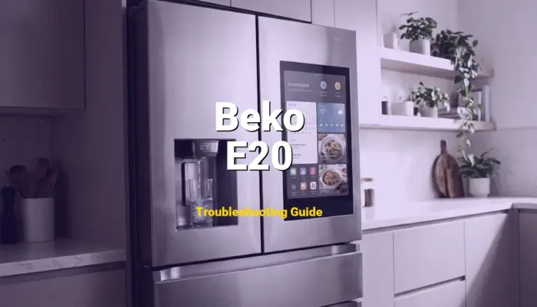 E20 Error on Beko Refrigerator? Comprehensive Fix Guide