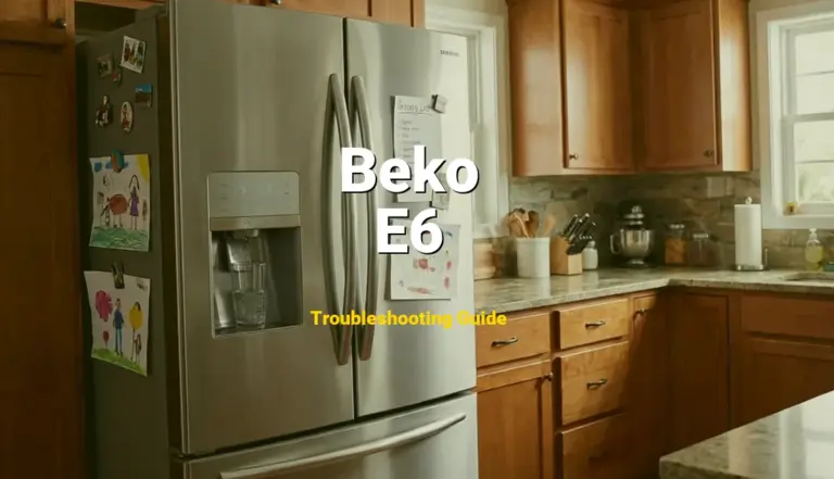 How to Fix Beko Refrigerator Error Code E6: Control panel error (Full Guide)