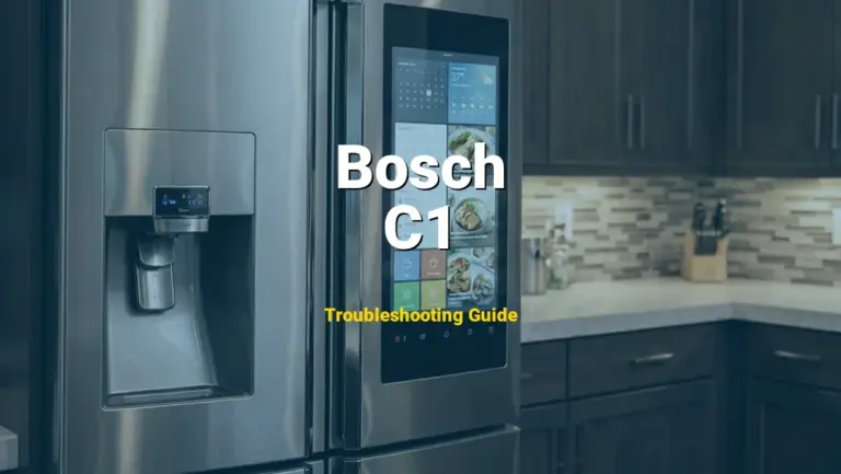 How to Fix Bosch Refrigerator Error Code C1: Compressor speed error (Full Guide)