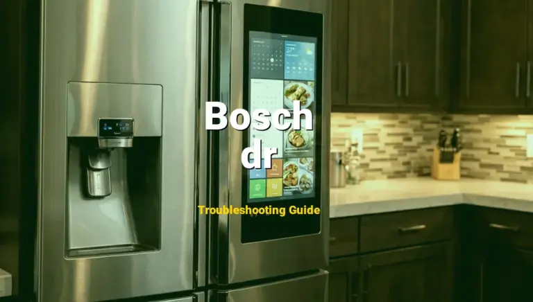 dr Error on Bosch Refrigerator? Comprehensive Fix Guide