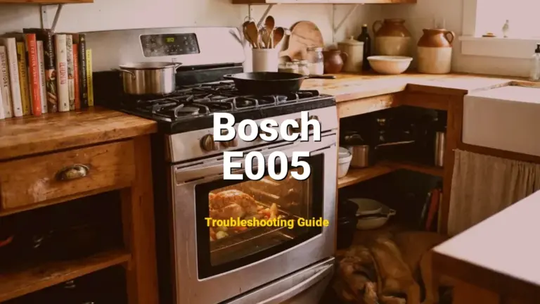 E005 Error on Bosch Oven? Comprehensive Fix Guide