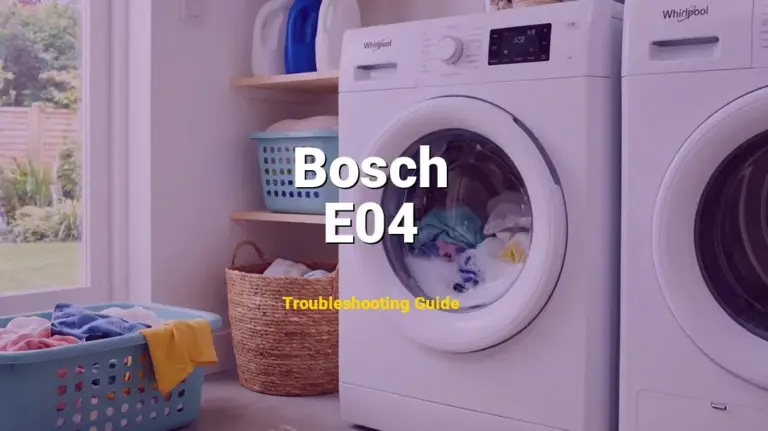 How to Fix Bosch Dishwasher Error Code E04: Power module failure (Full Guide)