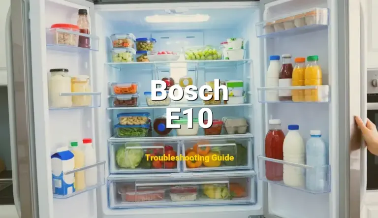 Bosch Refrigerator Error E10 Solved: Detailed DIY Repair