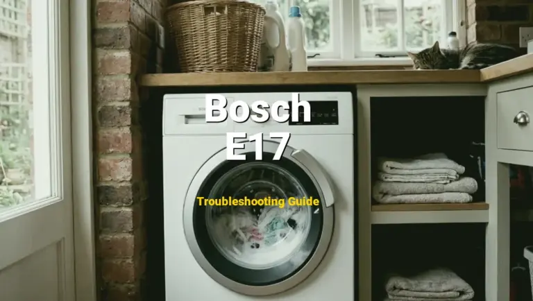 E17 Error on Bosch Washer? Comprehensive Fix Guide