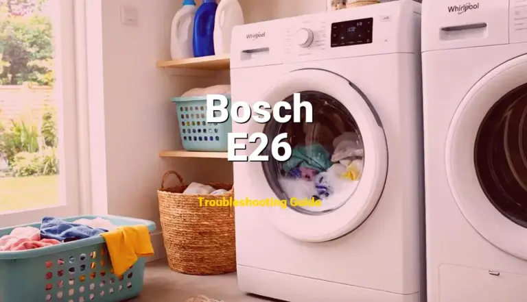 How to Fix Bosch Washer Error Code E26: Pressure sensor fault (Full Guide)