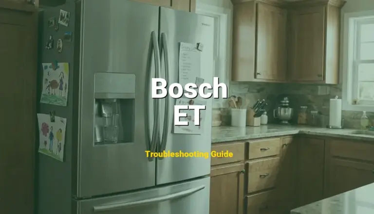 Bosch Refrigerator Error ET Solved: Detailed DIY Repair