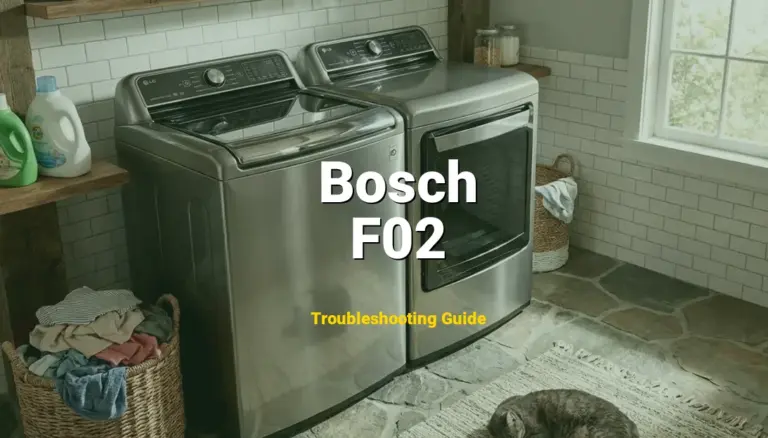 Troubleshooting Bosch Error Code F02: What It Means & How to Fix