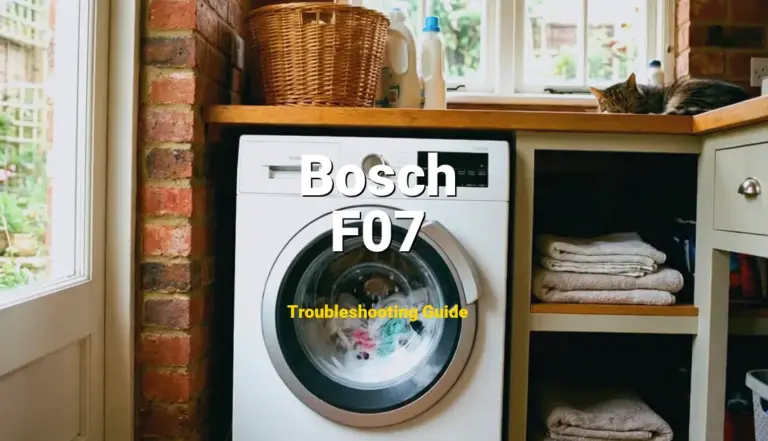 F07 Error on Bosch Washer? Comprehensive Fix Guide