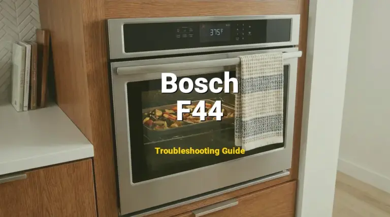 F44 Error on Bosch Oven? Comprehensive Fix Guide