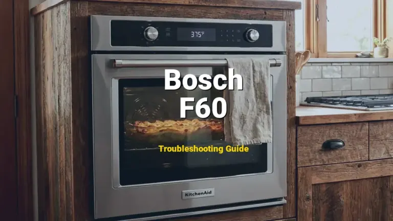 How to Fix Bosch Oven Error Code F60: Main power board failure (Full Guide)