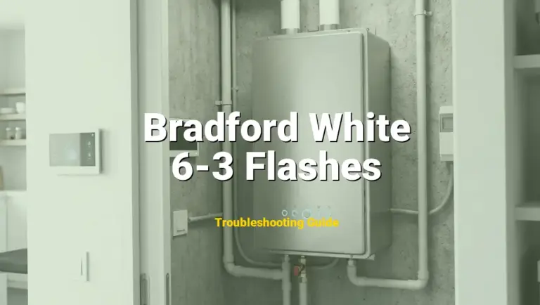 6-3 Flashes Error on Bradford White Water Heater? Comprehensive Fix Guide