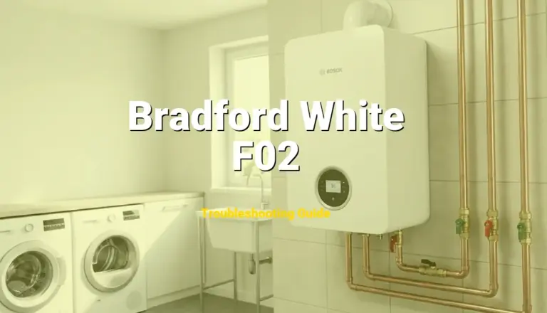 How to Fix Bradford White Water Heater Error Code F02: User interface communication error (Full Guide)