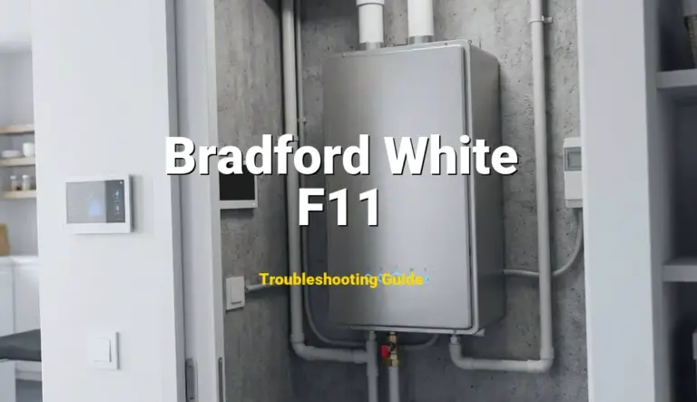 F11 Error on Bradford White Water Heater? Comprehensive Fix Guide