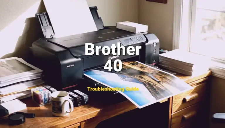 How to Fix Brother Laser Printer Error Code 40: Internal Temperature Error (Full Guide)