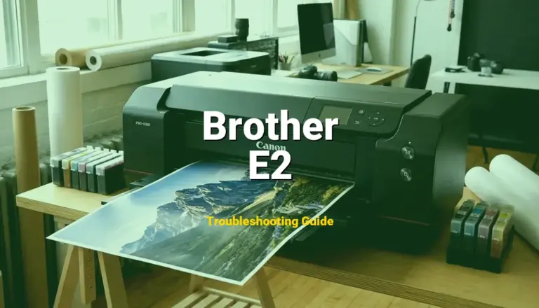 How to Fix Brother Laser Printer Error Code E2: Manual Feed Error (Full Guide)