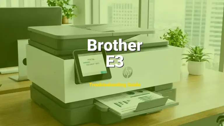 How to Fix Brother Laser Printer Error Code E3: Paper Jam Inside (Full Guide)