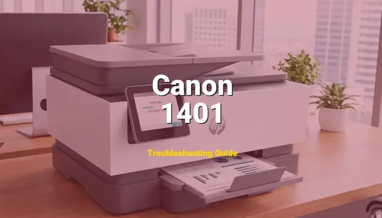 How to Fix Canon Pixma Printer Error Code 1401: Ink cartridge not recognized (Full Guide)