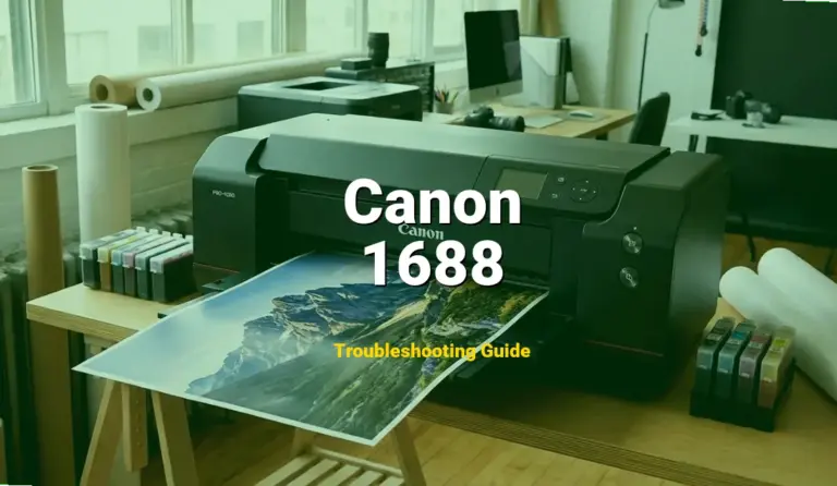 Canon Pixma Printer Error 1688 Solved: Detailed DIY Repair
