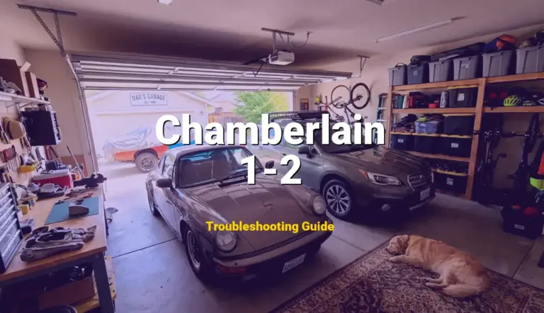 Chamberlain Garage Door Opener Error 1-2 Solved: Detailed DIY Repair