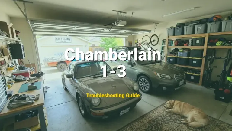 1-3 Error on Chamberlain Garage Door Opener? Comprehensive Fix Guide