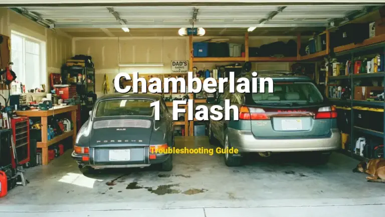 Troubleshooting Chamberlain Error Code 1 Flash: What It Means & How to Fix