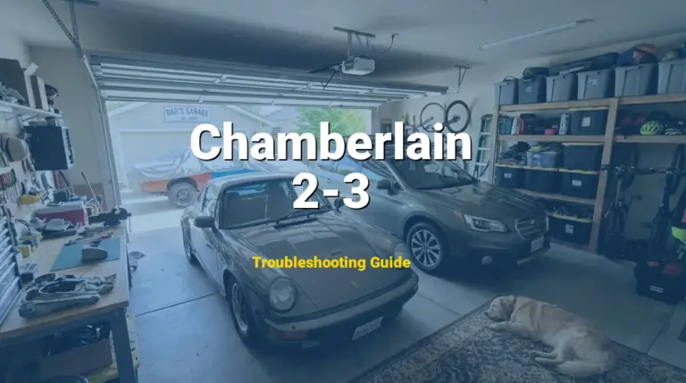 2-3 Error on Chamberlain Garage Door Opener? Comprehensive Fix Guide