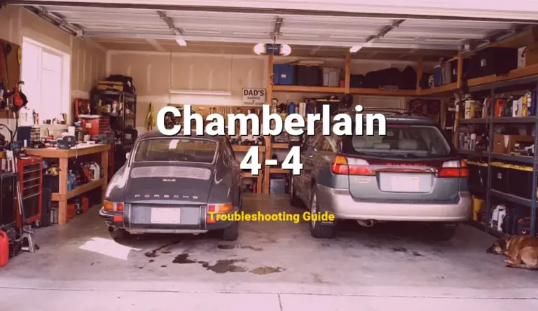 Troubleshooting Chamberlain Error Code 4-4: What It Means & How to Fix