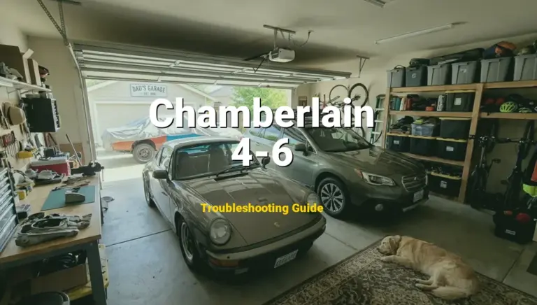 Chamberlain Garage Door Opener Error 4-6 Solved: Detailed DIY Repair