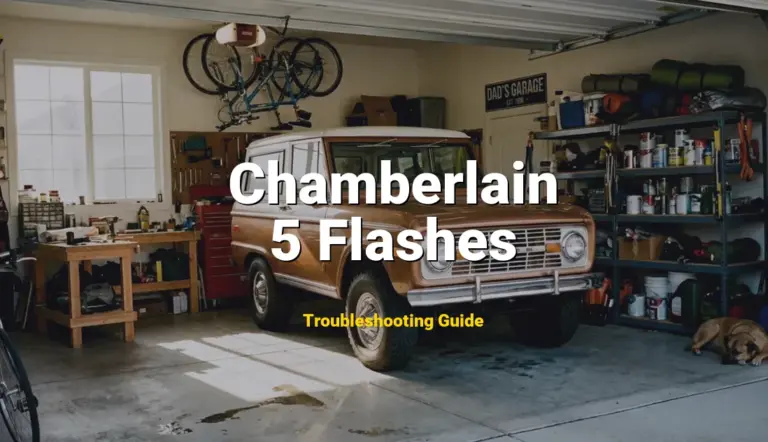 How to Fix Chamberlain Garage Door Opener Error Code 5 Flashes: Motor overheated or RPM sensor failure (Full Guide)