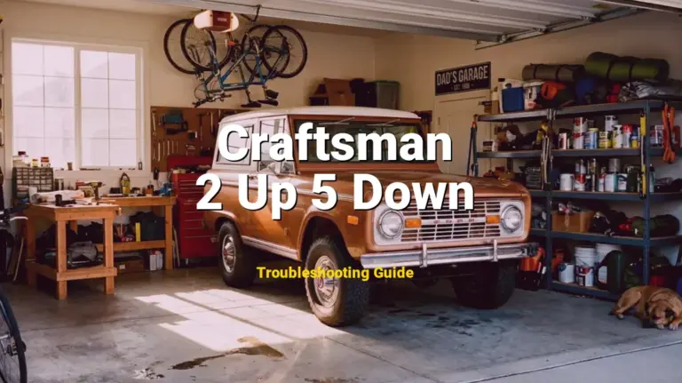 How to Fix Craftsman Garage Door Opener Error Code 2 Up 5 Down: Internal logic board failure (Full Guide)