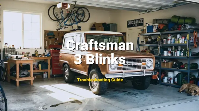 How to Fix Craftsman Garage Door Opener Error Code 3 Blinks: Wall control button or wire shorted (Full Guide)