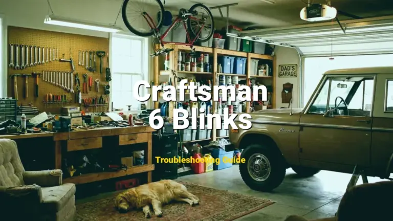 How to Fix Craftsman Garage Door Opener Error Code 6 Blinks: Motor circuit or logic board failure (Full Guide)