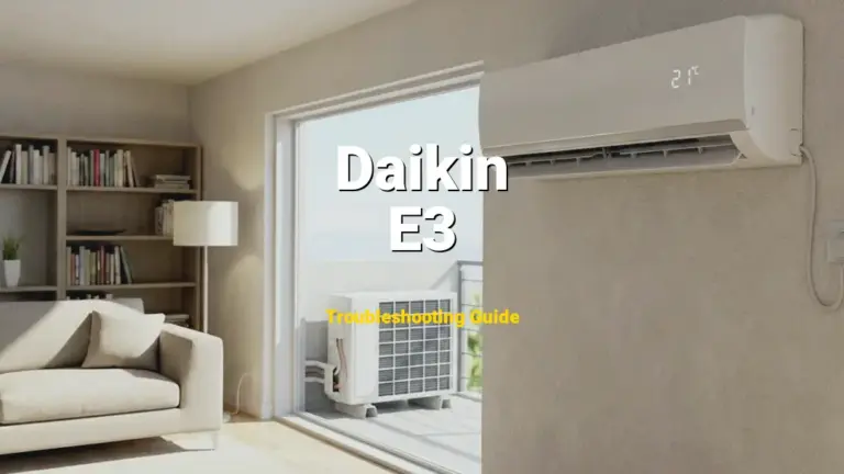 E3 Error on Daikin Air Conditioner? Comprehensive Fix Guide