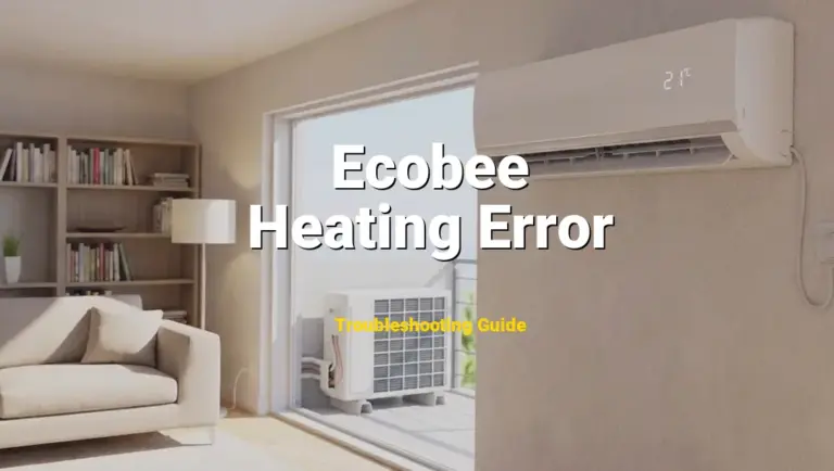 How to Fix Ecobee Thermostat Error Code Heating Error: Heating equipment not responding (Full Guide)