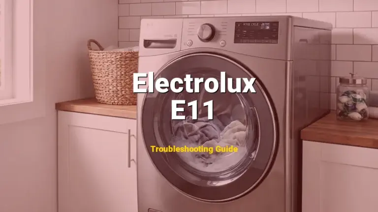 E11 Error on Electrolux Washer? Comprehensive Fix Guide