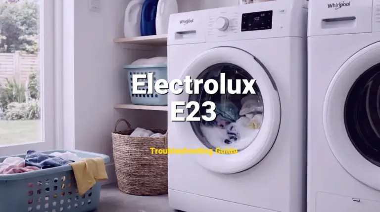 Troubleshooting Electrolux Error Code E23: What It Means & How to Fix