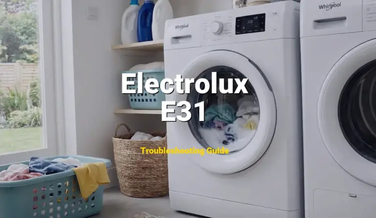 E31 Error on Electrolux Washer? Comprehensive Fix Guide