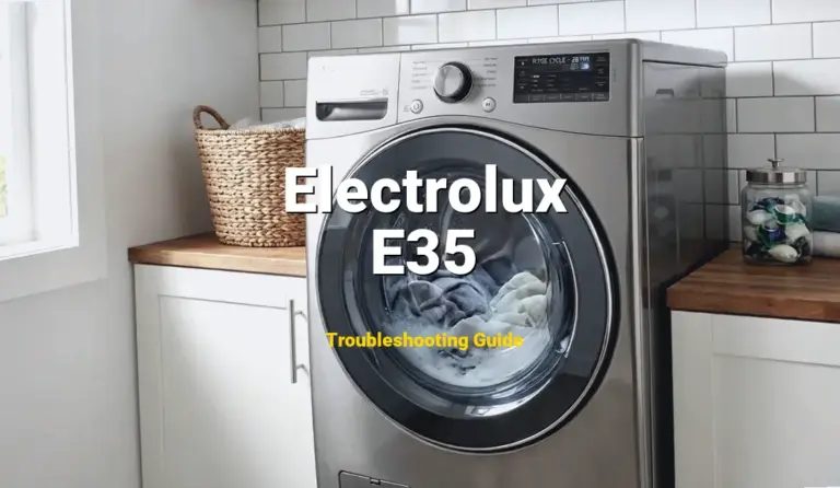 Troubleshooting Electrolux Error Code E35: What It Means & How to Fix