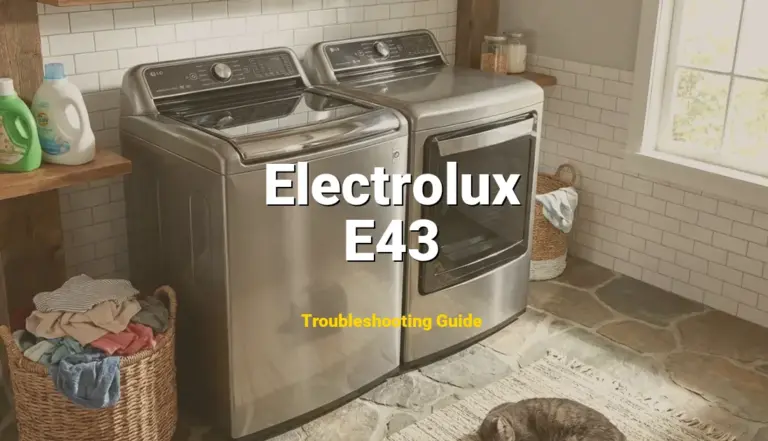 Troubleshooting Electrolux Error Code E43: What It Means & How to Fix