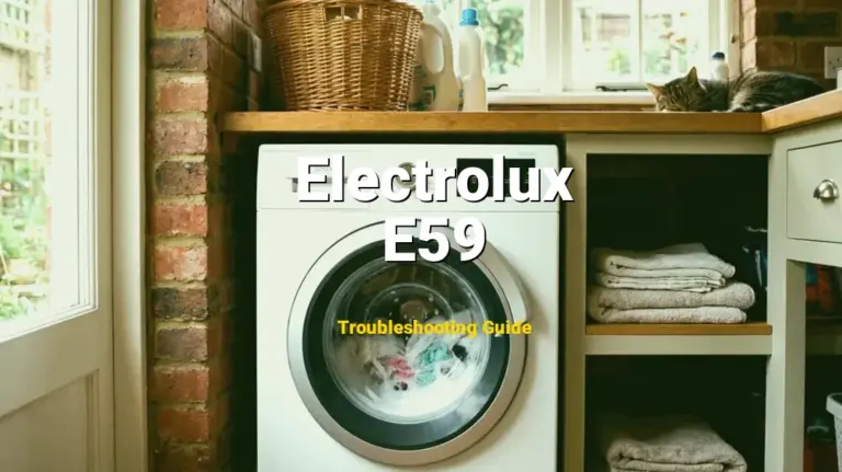 Electrolux Washer Error E59 Solved: Detailed DIY Repair