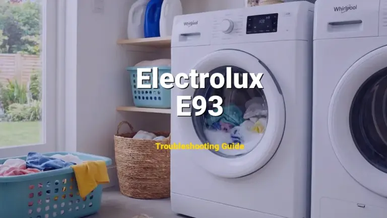 Troubleshooting Electrolux Error Code E93: What It Means & How to Fix