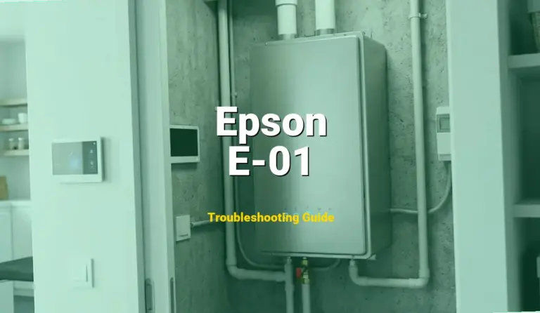 Epson EcoTank Error E-01 Solved: Detailed DIY Repair