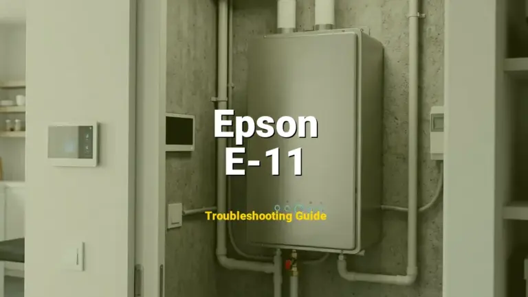 E-11 Error on Epson EcoTank? Comprehensive Fix Guide