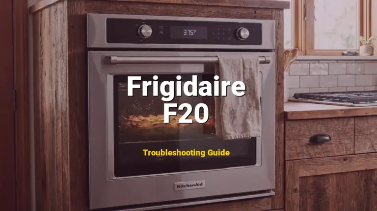 Troubleshooting Frigidaire Error Code F20: What It Means & How to Fix