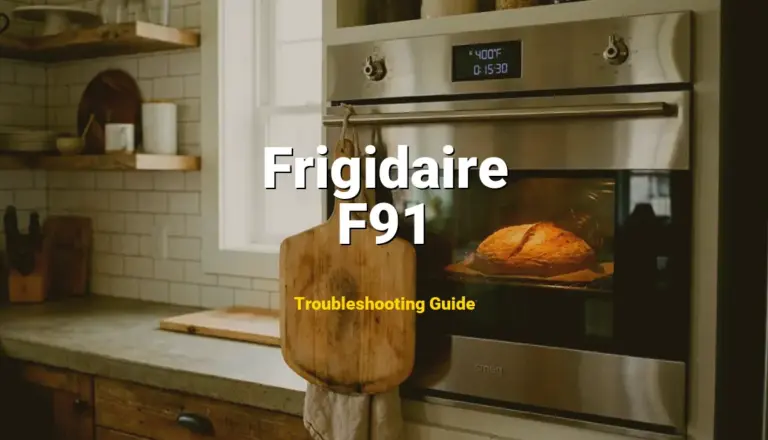 Troubleshooting Frigidaire Error Code F91: What It Means & How to Fix