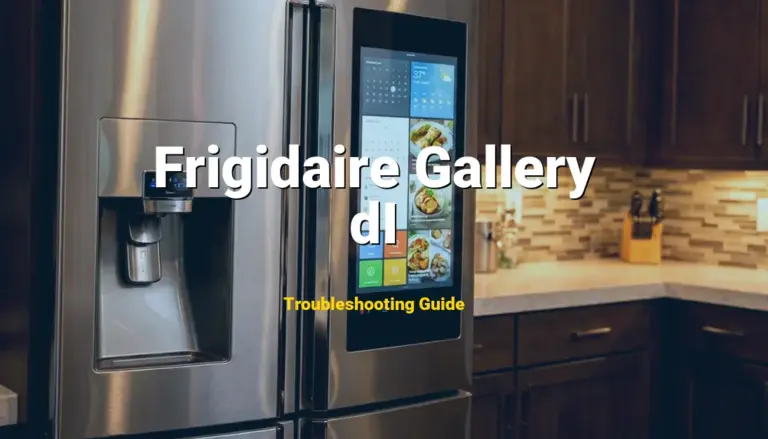 Troubleshooting Frigidaire Gallery Error Code dI: What It Means & How to Fix