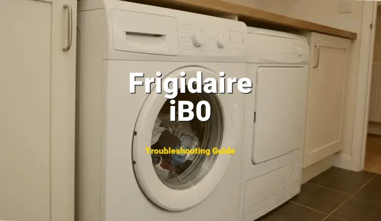 iB0 Error on Frigidaire Dishwasher? Comprehensive Fix Guide