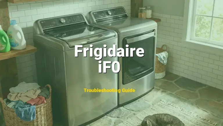 Troubleshooting Frigidaire Error Code iF0: What It Means & How to Fix